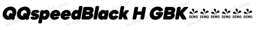 QQspeedBlack H GBK字体转换